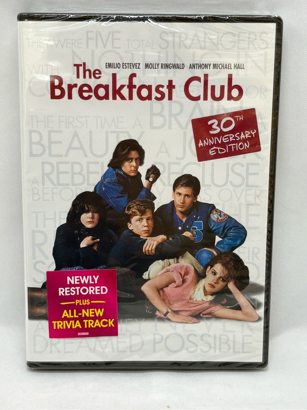 The Breakfast Club DVD 30th Anniversary Edition Emilio Estevez NEW SEALED